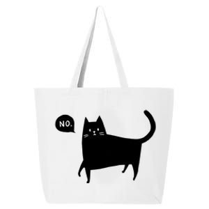 No Funny Black Cat 25L Jumbo Tote