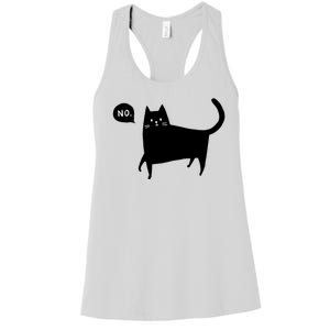 No Funny Black Cat Women's Racerback Tank