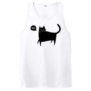 No Funny Black Cat PosiCharge Competitor Tank