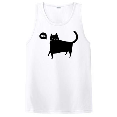 No Funny Black Cat PosiCharge Competitor Tank