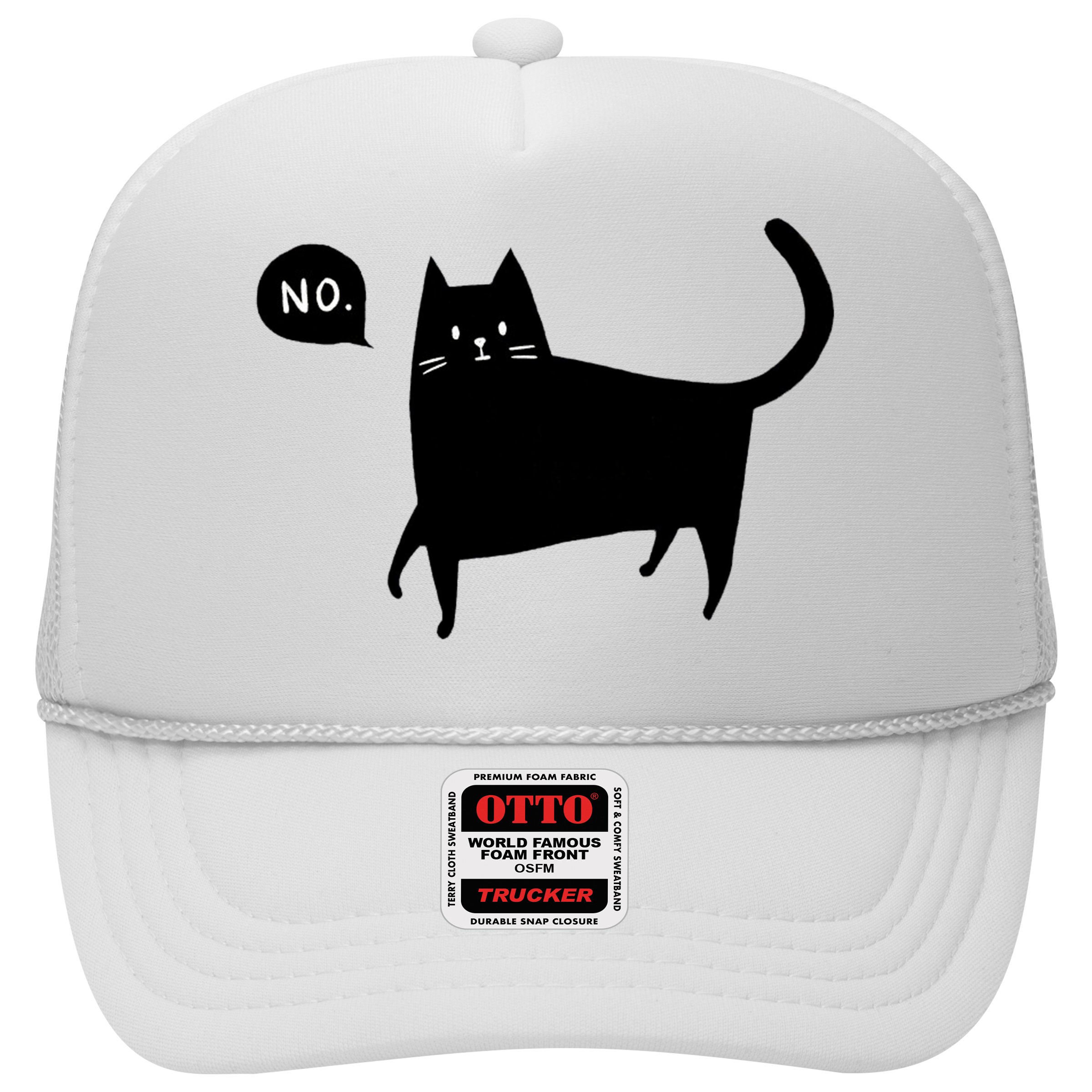 No Funny Black Cat Hat
