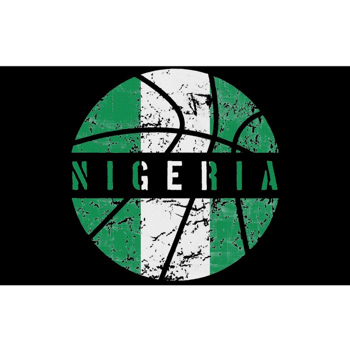 Nigeria Flag Basketball Nigeria Team Fan Lover Bumper Sticker