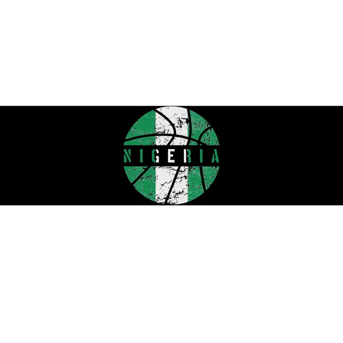 Nigeria Flag Basketball Nigeria Team Fan Lover Bumper Sticker