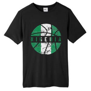 Nigeria Flag Basketball Nigeria Team Fan Lover Tall Fusion ChromaSoft Performance T-Shirt