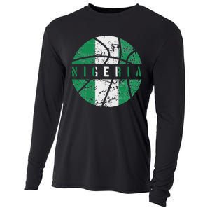 Nigeria Flag Basketball Nigeria Team Fan Lover Cooling Performance Long Sleeve Crew