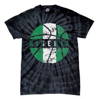 Nigeria Flag Basketball Nigeria Team Fan Lover Tie-Dye T-Shirt