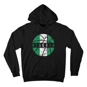 Nigeria Flag Basketball Nigeria Team Fan Lover Tall Hoodie