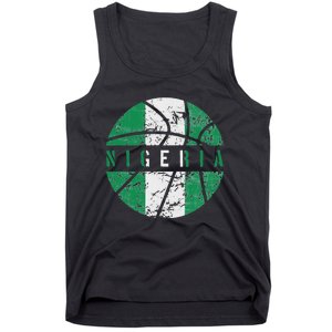 Nigeria Flag Basketball Nigeria Team Fan Lover Tank Top