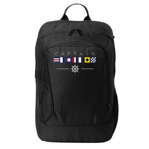 NAUTICAL FLAG BOAT CAPTAIN City Backpack