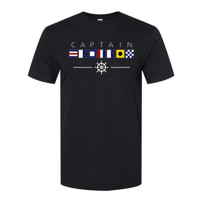 NAUTICAL FLAG BOAT CAPTAIN Softstyle® CVC T-Shirt