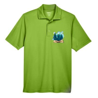 Nature Forest Book Men's Origin Performance Pique Polo