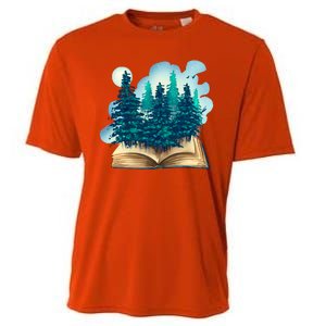 Nature Forest Book Cooling Performance Crew T-Shirt