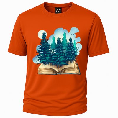 Nature Forest Book Cooling Performance Crew T-Shirt