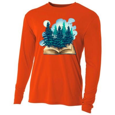 Nature Forest Book Cooling Performance Long Sleeve Crew