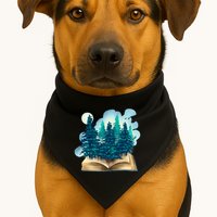 Nature Forest Book USA-Made Doggie Bandana