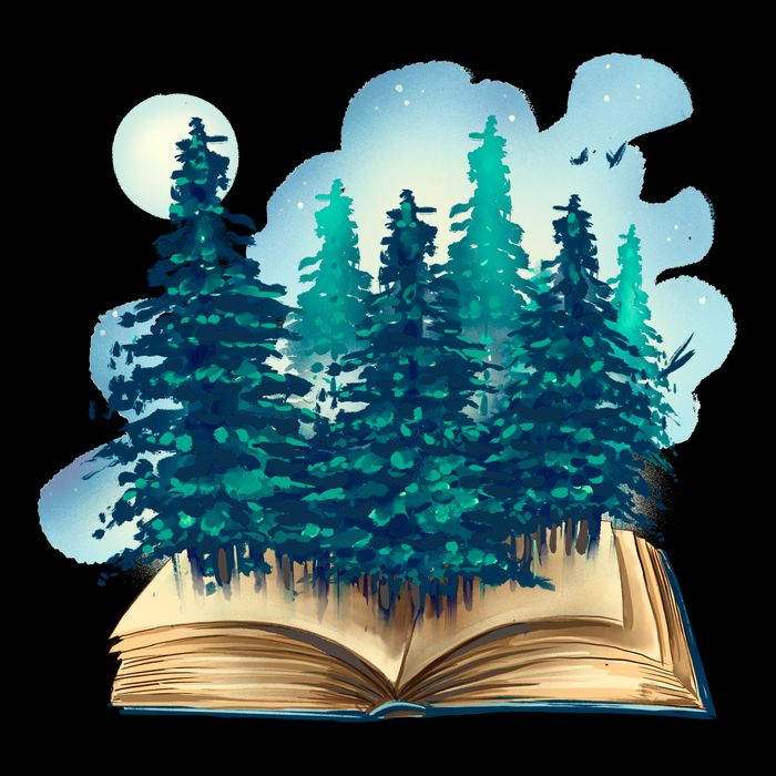 Nature Forest Book USA-Made Doggie Bandana