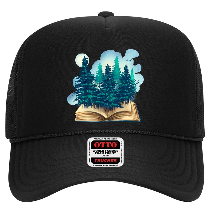 Nature Forest Book Trucker Hat