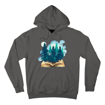 Nature Forest Book Hoodie