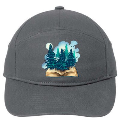 Nature Forest Book 7-Panel Snapback Hat