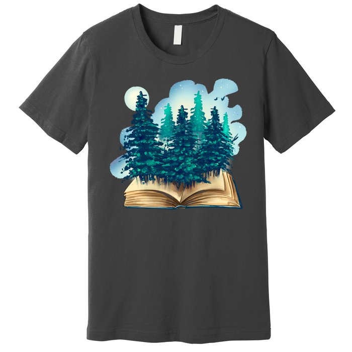 Nature Forest Book Premium T-Shirt