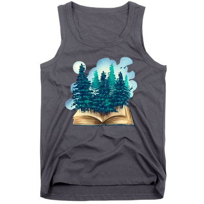 Nature Forest Book Tank Top