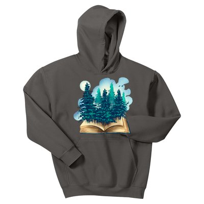 Nature Forest Book Kids Hoodie