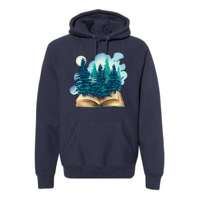 Nature Forest Book Premium Hoodie