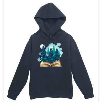 Nature Forest Book Urban Pullover Hoodie