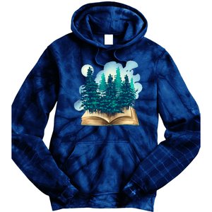 Nature Forest Book Tie Dye Hoodie