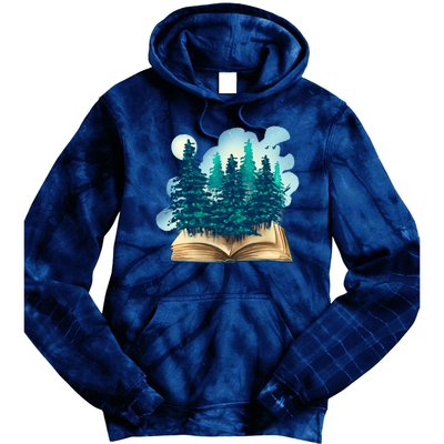 Nature Forest Book Tie Dye Hoodie