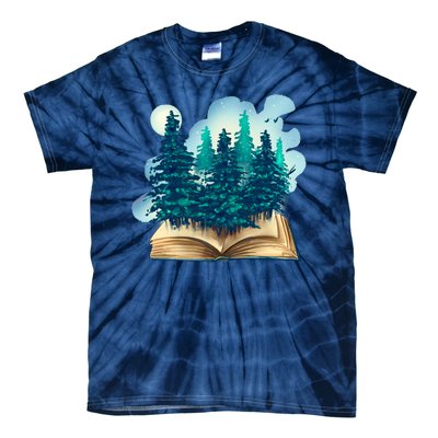 Nature Forest Book Tie-Dye T-Shirt