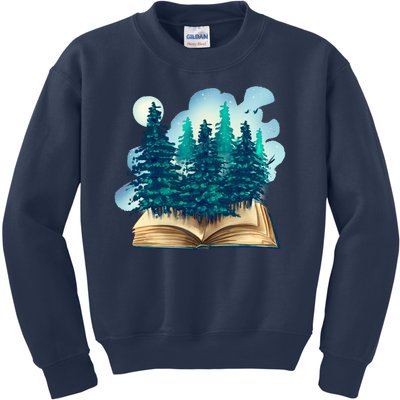 Nature Forest Book Kids Sweatshirt