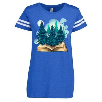 Nature Forest Book Enza Ladies Jersey Football T-Shirt