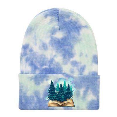 Nature Forest Book Tie Dye 12in Knit Beanie