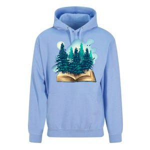 Nature Forest Book Unisex Surf Hoodie