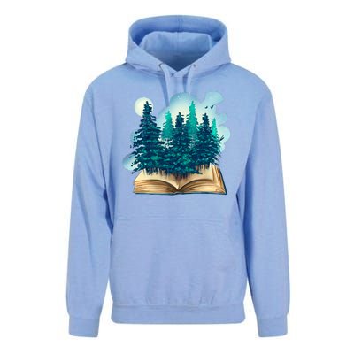 Nature Forest Book Unisex Surf Hoodie