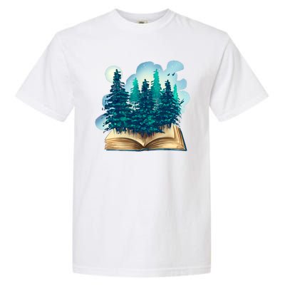 Nature Forest Book Garment-Dyed Heavyweight T-Shirt