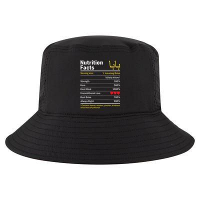 Nutrition Facts Baba Persian Grandfather Grandpa Grandad Cool Comfort Performance Bucket Hat