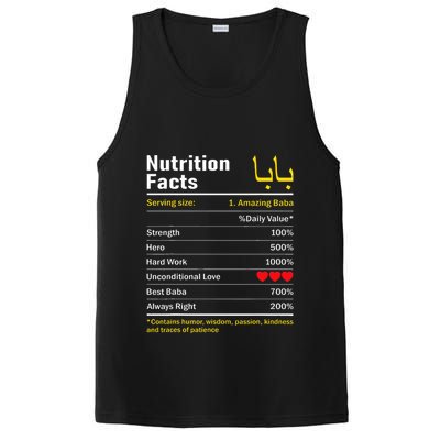 Nutrition Facts Baba Persian Grandfather Grandpa Grandad PosiCharge Competitor Tank