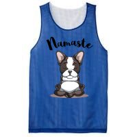 Namaste French Bulldog Yoga Design Dog Lover Frenchie Yoga Gift Mesh Reversible Basketball Jersey Tank