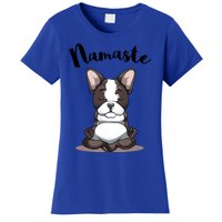 Namaste French Bulldog Yoga Design Dog Lover Frenchie Yoga Gift Women's T-Shirt