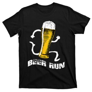 NV004 Funny Beer For Men Women Beer A Run T-Shirt