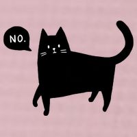 No Funny Black Cat 25L Jumbo Tote