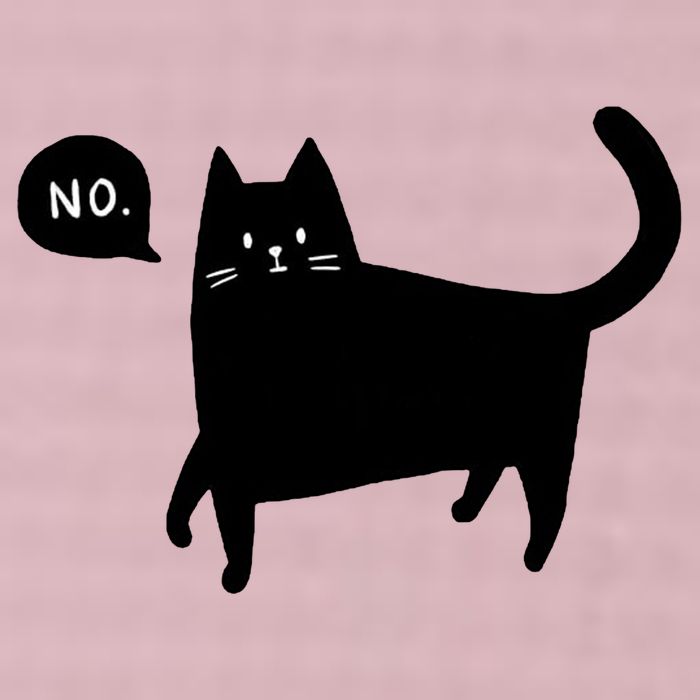 No Funny Black Cat 25L Jumbo Tote
