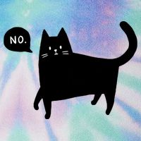 No Funny Black Cat Legacy Tie Dye Trucker Hat