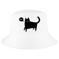No Funny Black Cat Cool Comfort Performance Bucket Hat