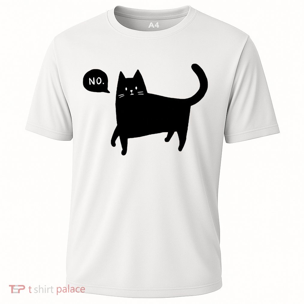 No Funny Black Cat Performance Shirt