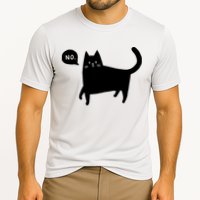 No Funny Black Cat Performance Shirt