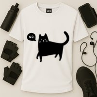 No Funny Black Cat Performance Shirt