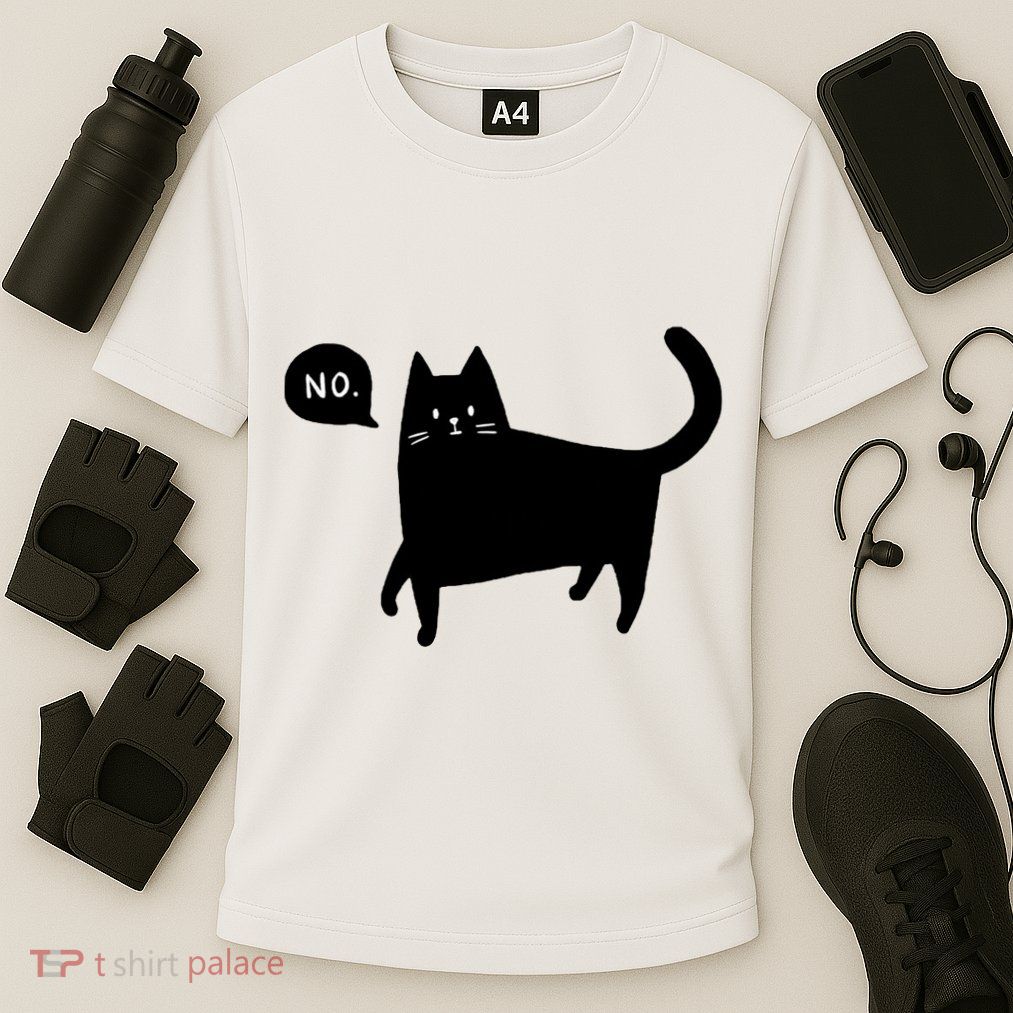 No Funny Black Cat Performance Shirt